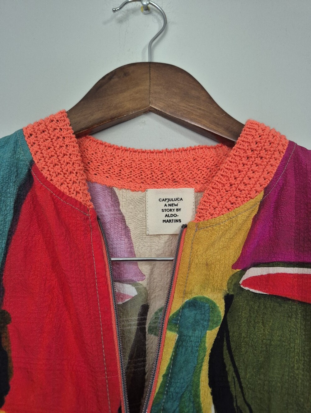 Aldo - Martins CapJuluca Artistic Colorful Lightweight Full Zip Jacket Medium - Picture 5 of 11